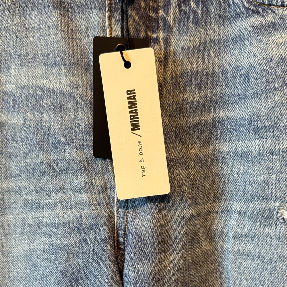 Rag & Bone Miramar Sofie Wide Leg Ankle Jeans 26 NWT Minetta Wash High Rise - Picture 3 of 6